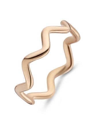 Ring Bondi van zilver rosé verguld
